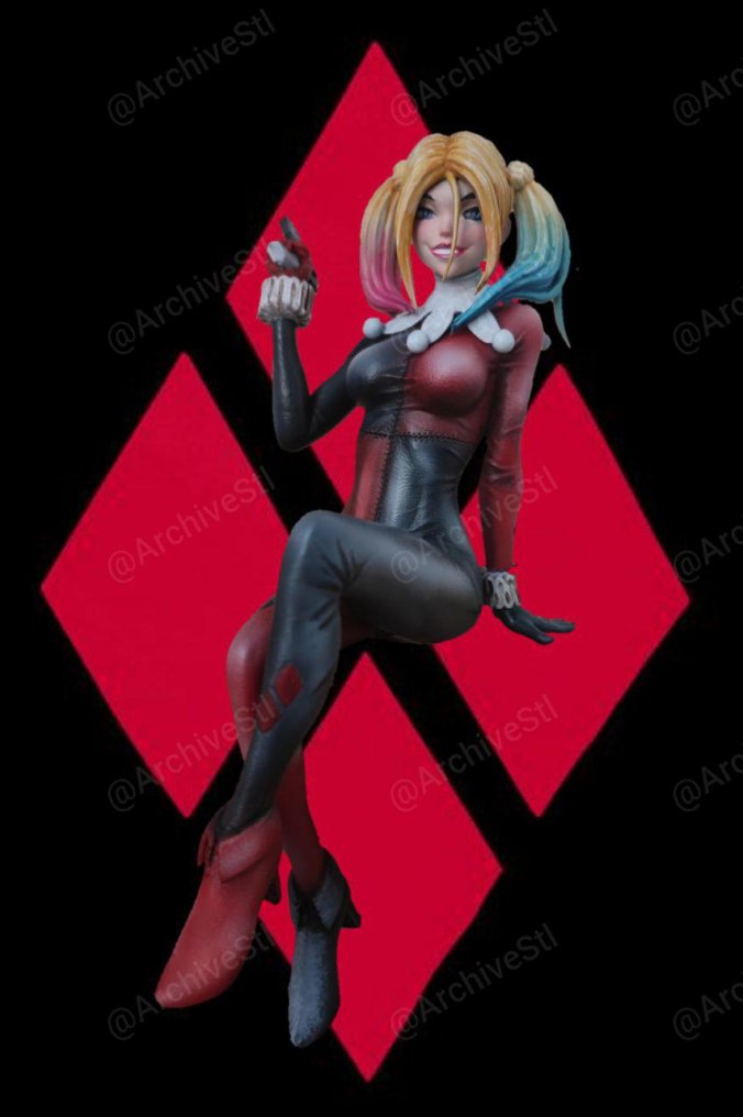 经典 哈利·奎因(Classic Harley Quinn) 3D打印图纸